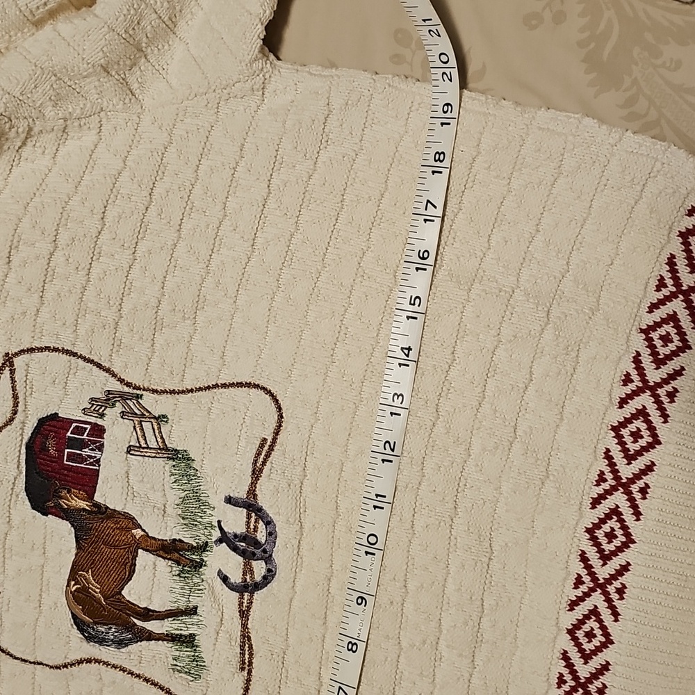 Western Themed Cotton Horse Sweater - Picture 6 of 7